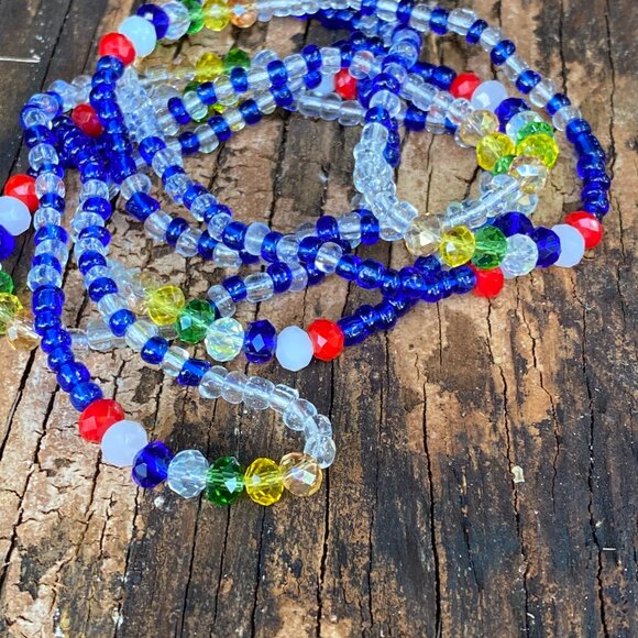 Orishas Olokun Collar Eleke, Ifa Yoruba Santeria, Olokun Necklace, Olokun Eleke - Picture 2 of 3